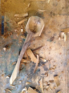 Spoon 4 carved by Tom at 3 restorers London